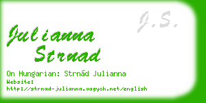 julianna strnad business card